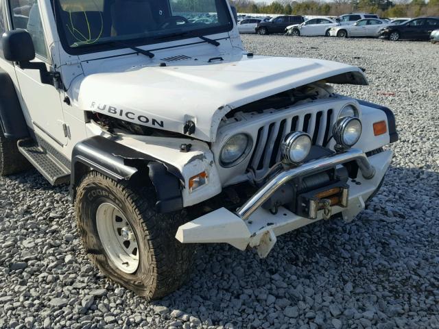 1J4FA69S23P327956 - 2003 JEEP WRANGLER / WHITE photo 9