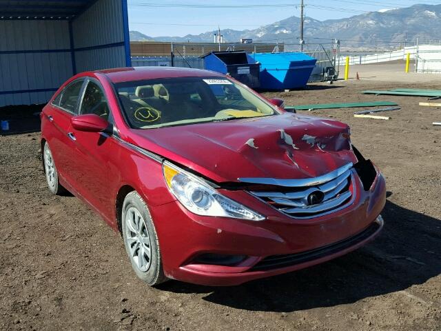 5NPEB4AC7DH538977 - 2013 HYUNDAI SONATA GLS RED photo 1