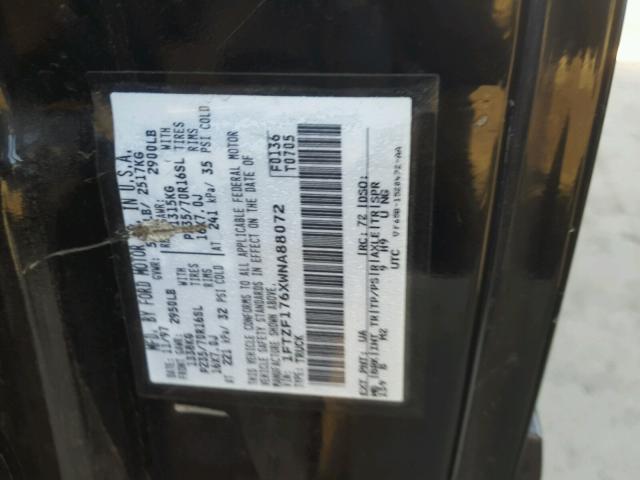 1FTZF176XWNA88072 - 1998 FORD F150 Qara foto 10
