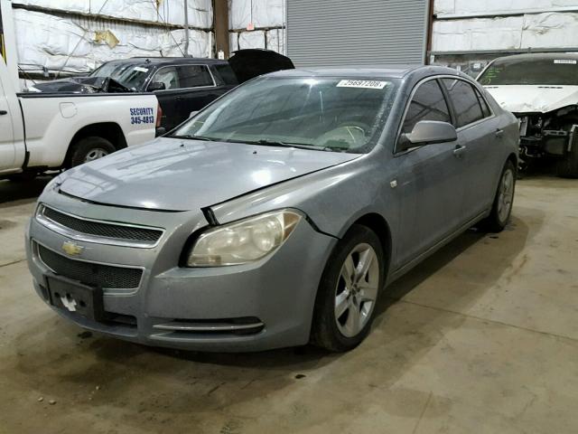 1G1ZH57B28F182015 - 2008 CHEVROLET MALIBU 1LT BLUE photo 2