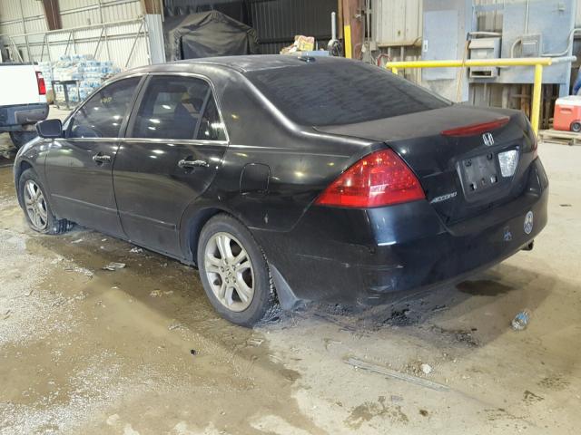 1HGCM56846A013060 - 2006 HONDA ACCORD EX BLACK photo 3