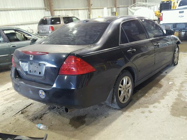 1HGCM56846A013060 - 2006 HONDA ACCORD EX BLACK photo 4