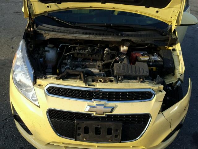 KL8CB6S99EC480088 - 2014 CHEVROLET SPARK LS YELLOW photo 7