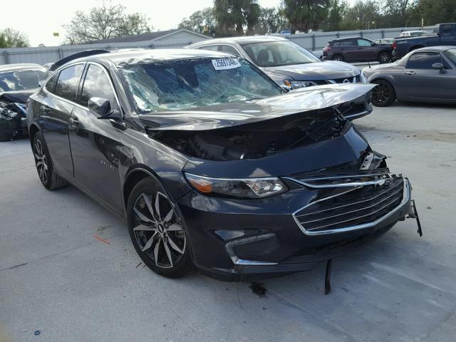 1G1ZE5ST0HF268528 - 2017 CHEVROLET MALIBU LT BLACK photo 1