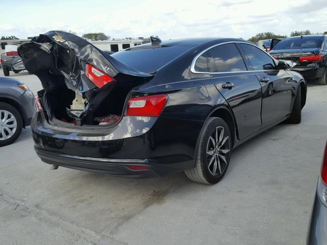 1G1ZE5ST0HF268528 - 2017 CHEVROLET MALIBU LT BLACK photo 4