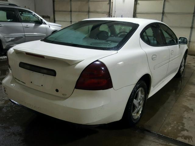 2G2WP522541275542 - 2004 PONTIAC GRAND PRIX WHITE photo 4