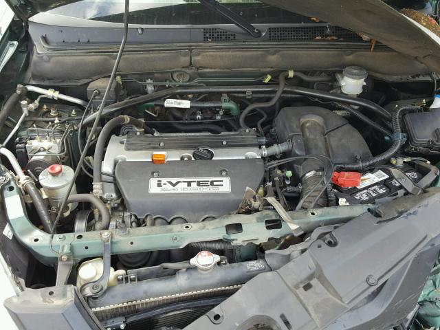 SHSRD78824U237619 - 2004 HONDA CR-V EX GREEN photo 7