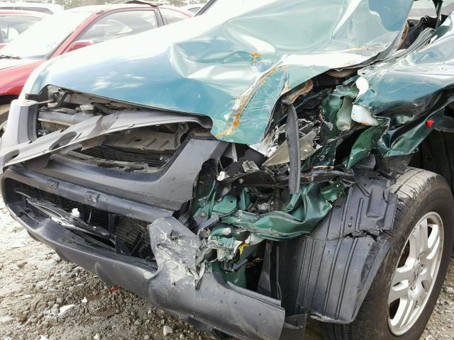 SHSRD78824U237619 - 2004 HONDA CR-V EX GREEN photo 9