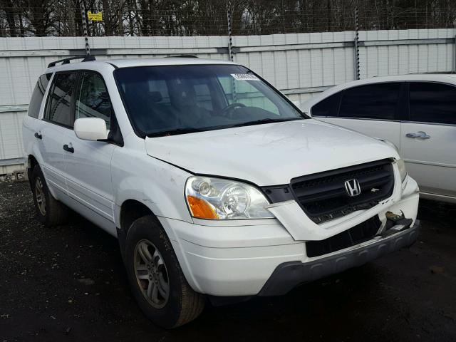 2HKYF18624H523237 - 2004 HONDA PILOT EXL WHITE photo 1