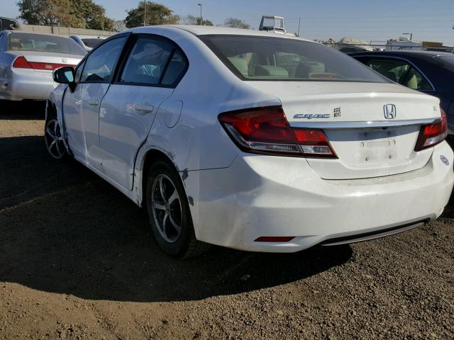 19XFB2F73FE242561 - 2015 HONDA CIVIC SE WHITE photo 3