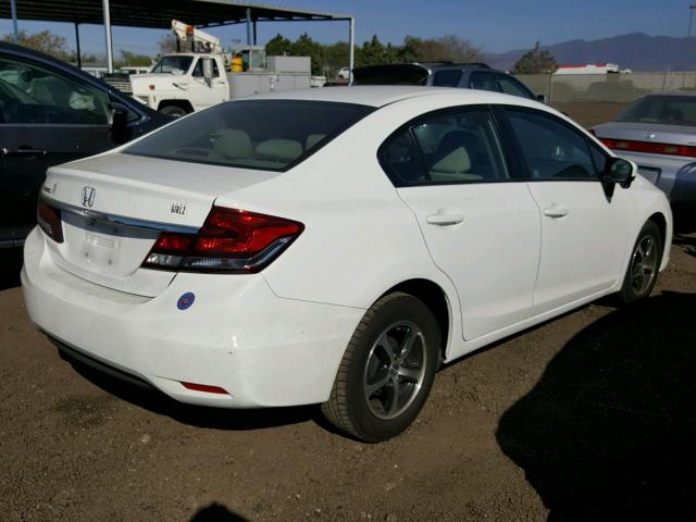 19XFB2F73FE242561 - 2015 HONDA CIVIC SE WHITE photo 4