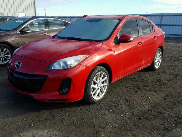 JM1BL1V59C1670350 - 2012 MAZDA 3 S RED photo 2