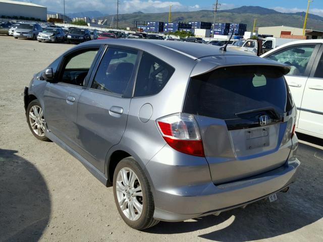 JHMGE8H43AC027469 - 2010 HONDA FIT SPORT BLUE photo 3