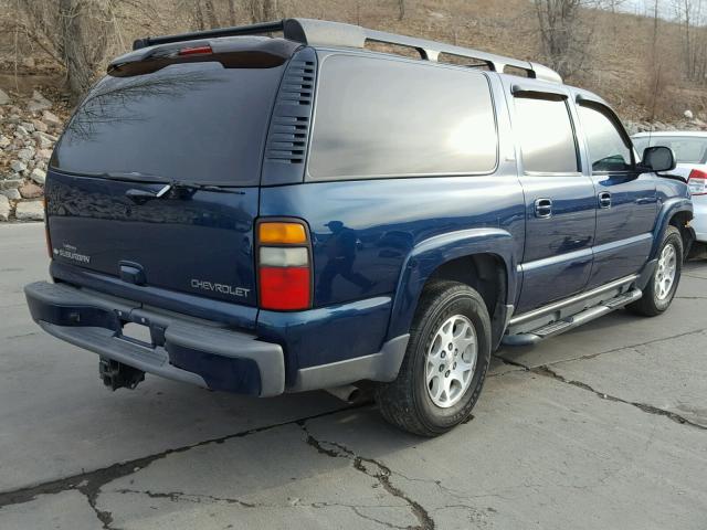 3GNEC16Z25G232053 - 2005 CHEVROLET SUBURBAN C BLUE photo 4