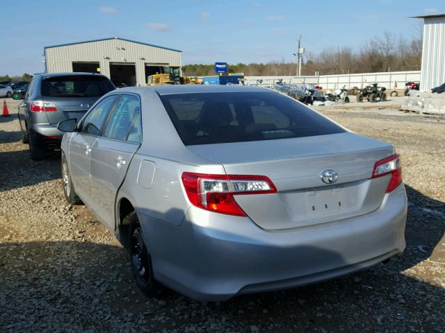 4T1BF1FK6CU035849 - 2012 TOYOTA CAMRY BASE SILVER photo 3