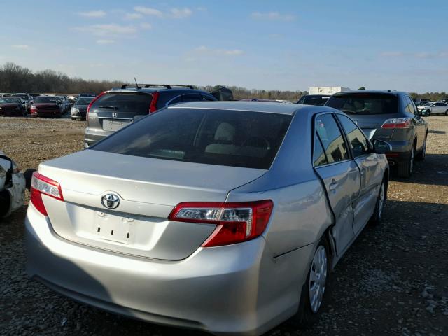 4T1BF1FK6CU035849 - 2012 TOYOTA CAMRY BASE SILVER photo 4