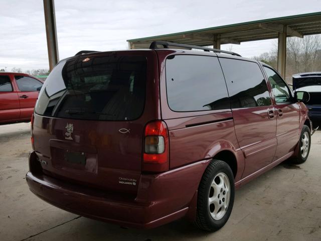 1GHDX03E04D201927 - 2004 OLDSMOBILE SILHOUETTE BURGUNDY photo 4