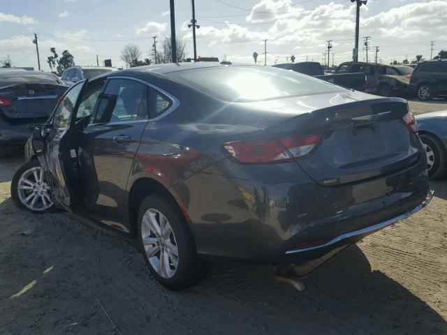 1C3CCCAB5FN714650 - 2015 CHRYSLER 200 LIMITE GRAY photo 3