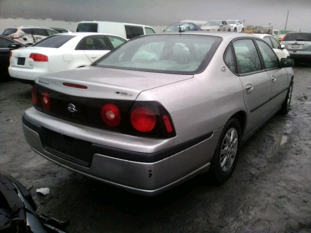 2G1WF52E359302676 - 2005 CHEVROLET IMPALA SILVER photo 4