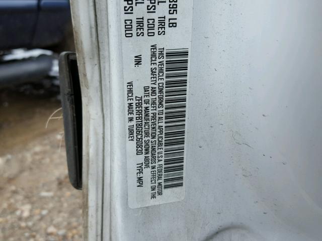 ZFBERFBT8G6C60830 - 2016 RAM PROMASTER 白色 照片 10