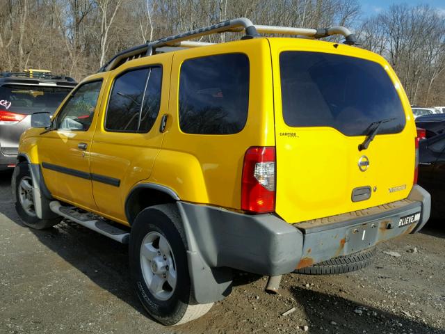 5N1ED28Y24C626584 - 2004 NISSAN XTERRA XE YELLOW photo 3