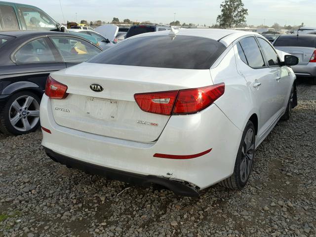 5XXGR4A64FG491050 - 2015 KIA OPTIMA SX WHITE photo 4