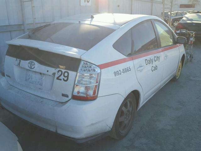 JTDKB20U177592365 - 2007 TOYOTA PRIUS WHITE photo 4