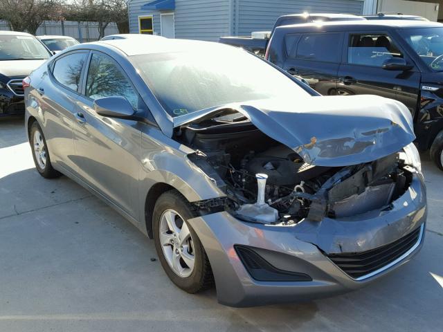 5NPDH4AE7EH455689 - 2014 HYUNDAI ELANTRA SE GRAY photo 1