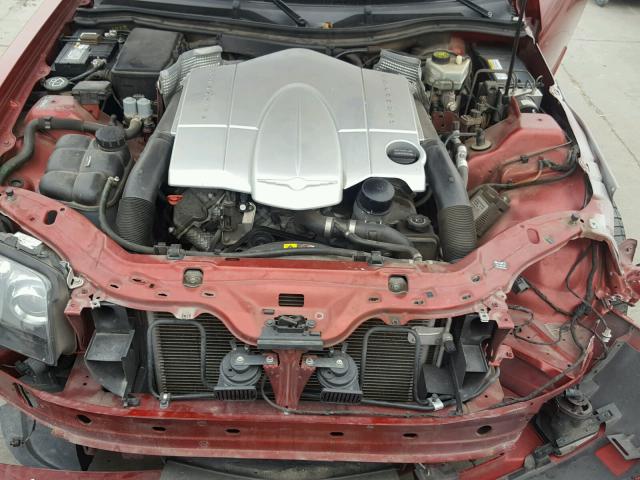 1C3AN69L04X021065 - 2004 CHRYSLER CROSSFIRE BURGUNDY photo 7