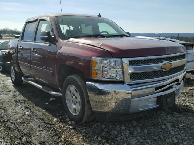 3GCPCSE08DG266247 - 2013 CHEVROLET SILVERADO MAROON photo 1