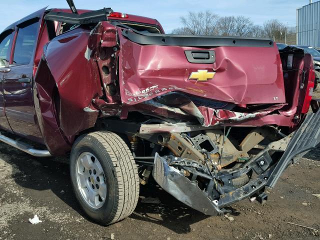 3GCPCSE08DG266247 - 2013 CHEVROLET SILVERADO MAROON photo 9