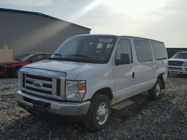 1FBNE3BL1ADA74896 - 2010 FORD ECONOLINE WHITE photo 2