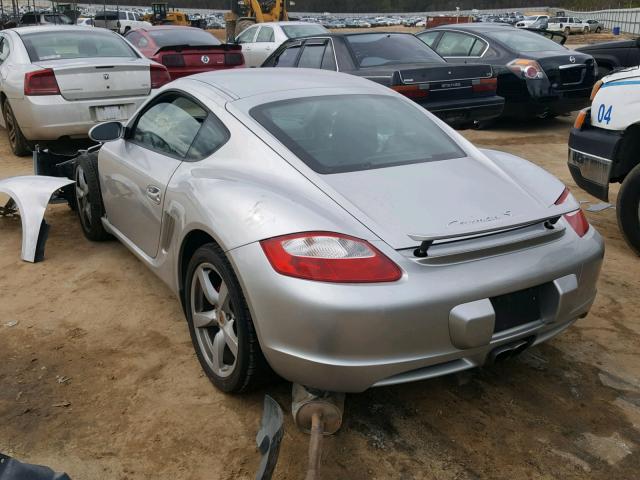 WP0AB29886U781581 - 2006 PORSCHE CAYMAN S SILVER photo 3