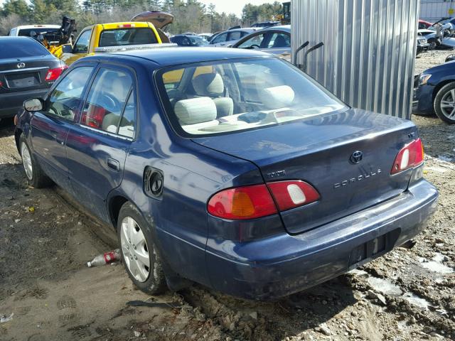 2T1BR12E1WC018275 - 1998 TOYOTA COROLLA VE BLUE photo 3