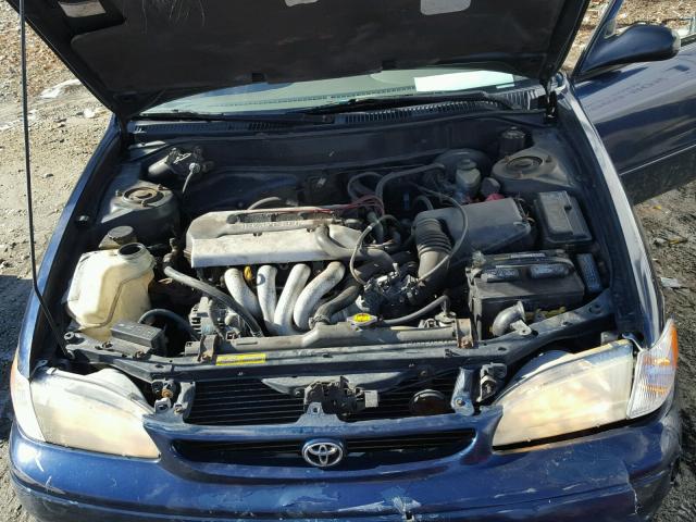 2T1BR12E1WC018275 - 1998 TOYOTA COROLLA VE BLUE photo 7