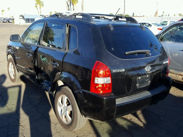 KM8JM12B38U895190 - 2008 HYUNDAI TUCSON GLS BLACK photo 3