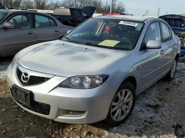 JM1BK32F081847032 - 2008 MAZDA 3 I SILVER photo 2