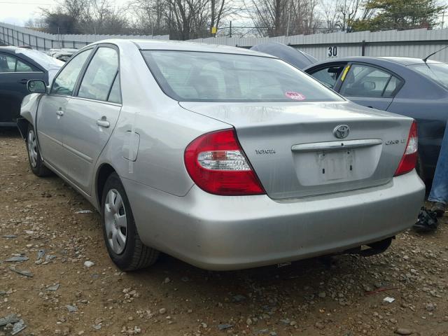 4T1BE32K63U770707 - 2003 TOYOTA CAMRY LE SILVER photo 3