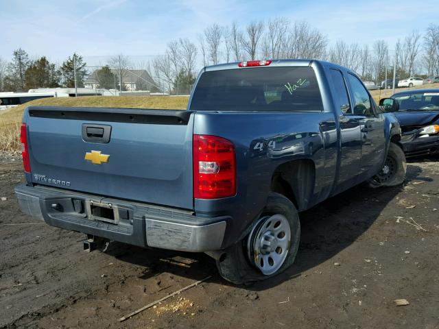 1GCRKPEA7DZ101338 - 2013 CHEVROLET SILVERADO BLUE photo 4