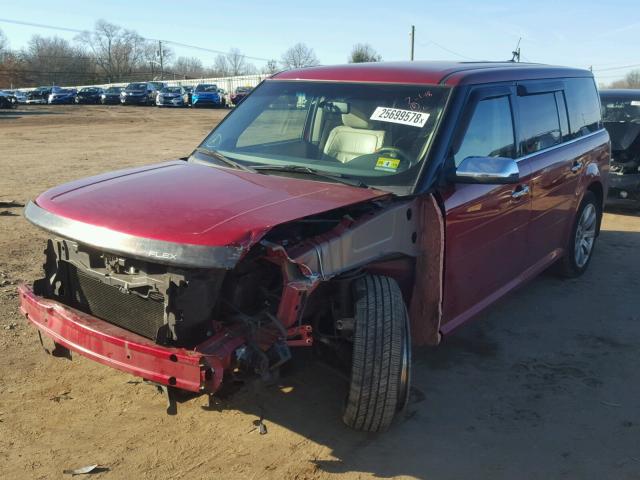 2FMDK53C79BA26150 - 2009 FORD FLEX LIMIT RED photo 2