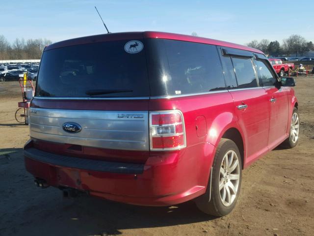 2FMDK53C79BA26150 - 2009 FORD FLEX LIMIT RED photo 4