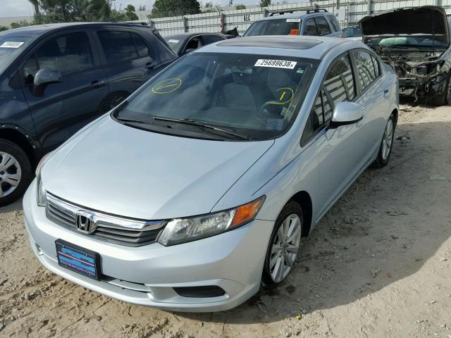 2HGFB2F89CH522978 - 2012 HONDA CIVIC EX ლურჯი ფოტო 2