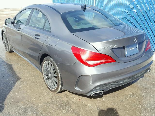 WDDSJ4EB1EN029739 - 2014 MERCEDES-BENZ CLA 250 GRAY photo 3