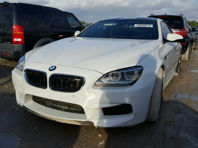 WBSLX9C5XED160044 - 2014 BMW M6 WHITE photo 2