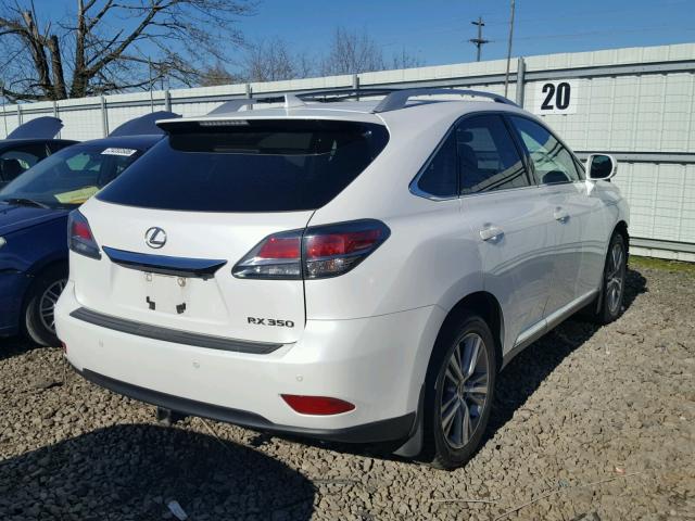 2T2BK1BA9EC245936 - 2014 LEXUS RX 350 WHITE photo 4