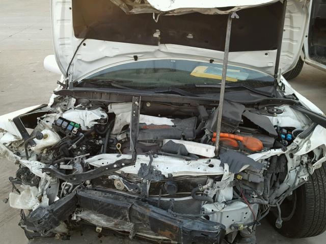 4T1BB46K89U063433 - 2009 TOYOTA CAMRY HYBR WHITE photo 7