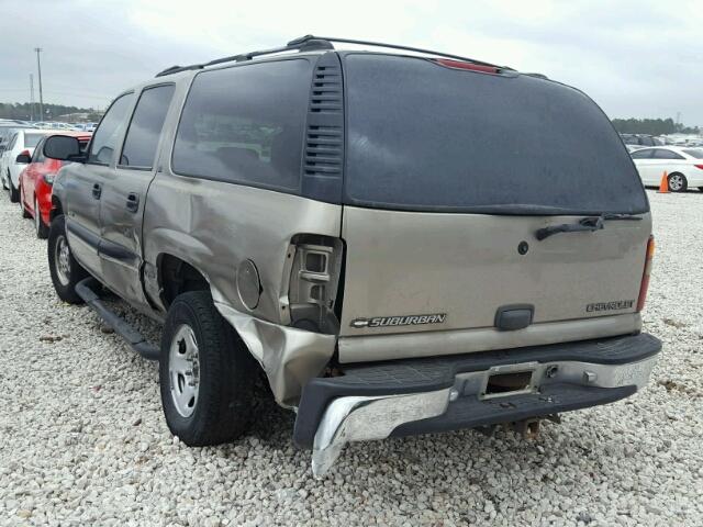 3GNEC16T61G125691 - 2001 CHEVROLET SUBURBAN C BEIGE photo 3