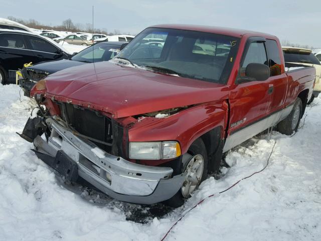 1B7HC13ZXXJ565001 - 1999 DODGE RAM 1500 RED photo 2