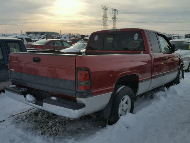 1B7HC13ZXXJ565001 - 1999 DODGE RAM 1500 RED photo 4