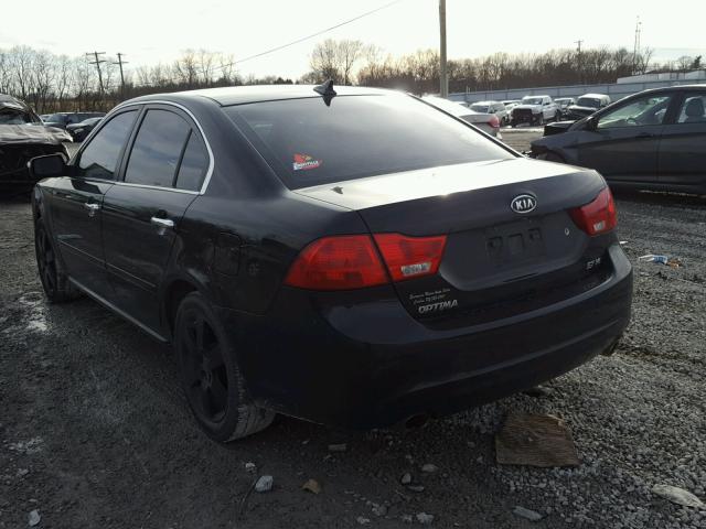 KNAGE224495281017 - 2009 KIA OPTIMA LX BLACK photo 3